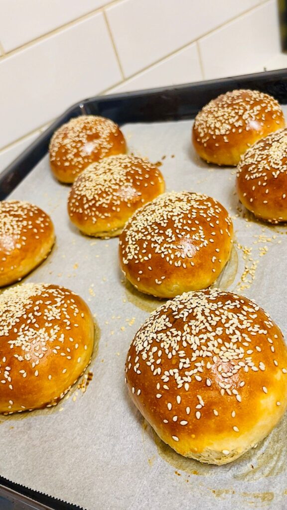 homemade hamburger buns